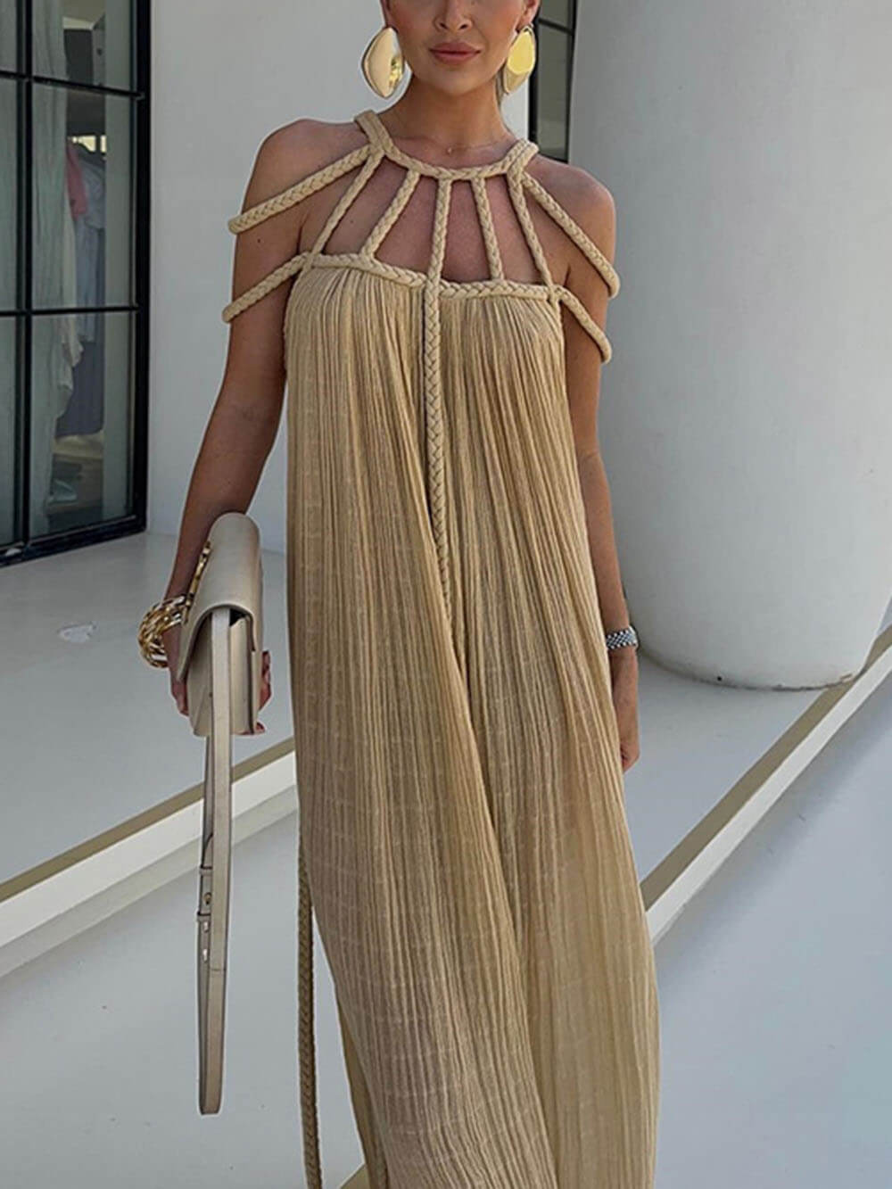 Ruth - Lightweight Draped Maxi Dress