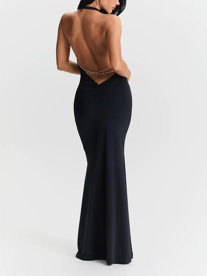 Harper Pearl Chains Maxi Dress