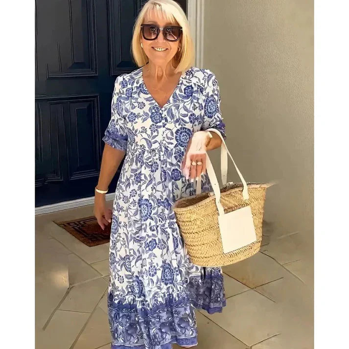 Isla - Boho V-Neck Dress