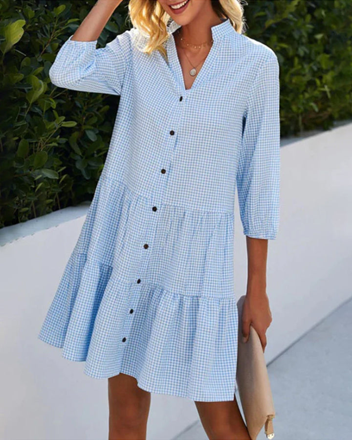 Bella - Stylish & Comfortable Button Down Dress