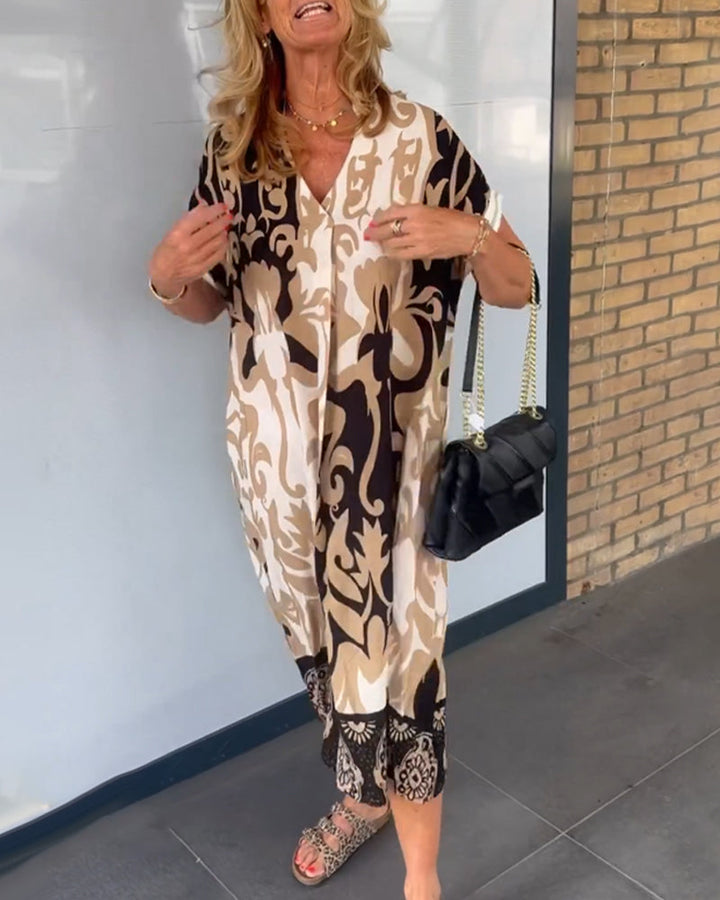 "Luxurious" Elegant V-Neck Dress