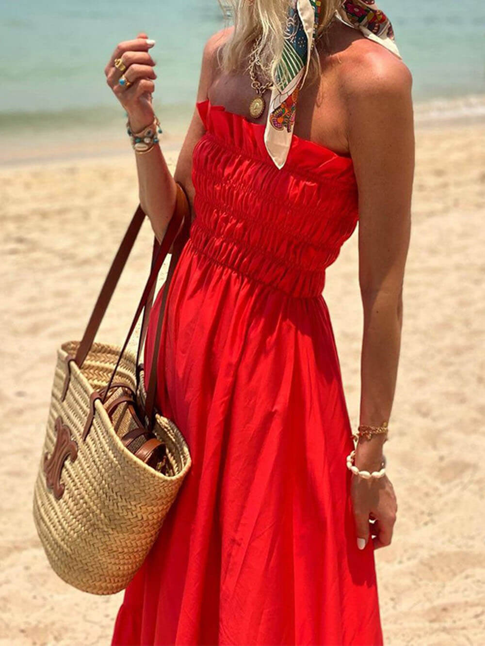 Deborah - Charming Strapless Maxi Dress