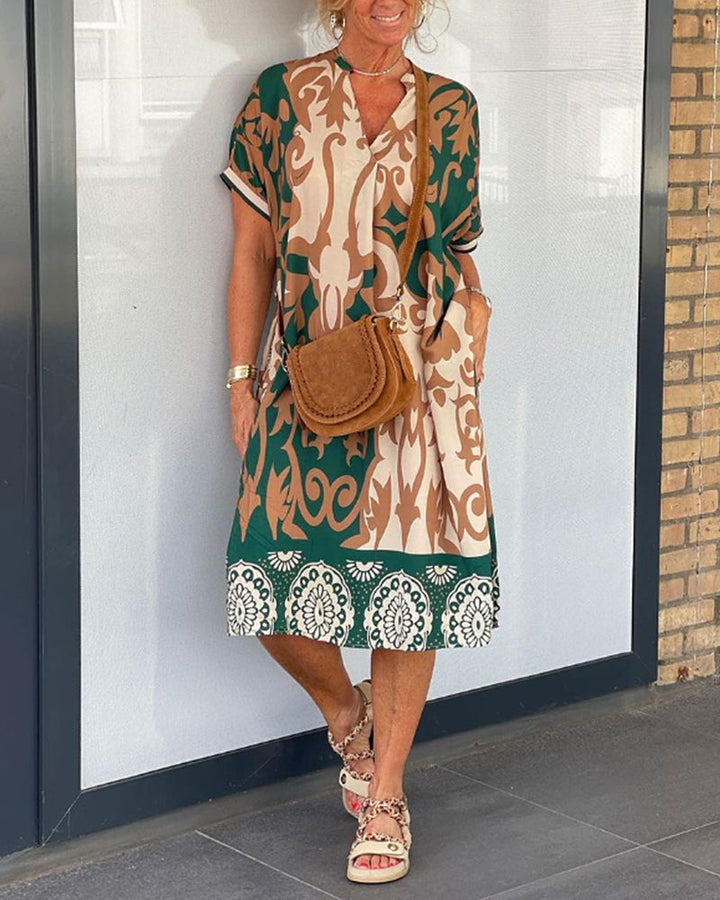 "Luxurious" Elegant V-Neck Dress