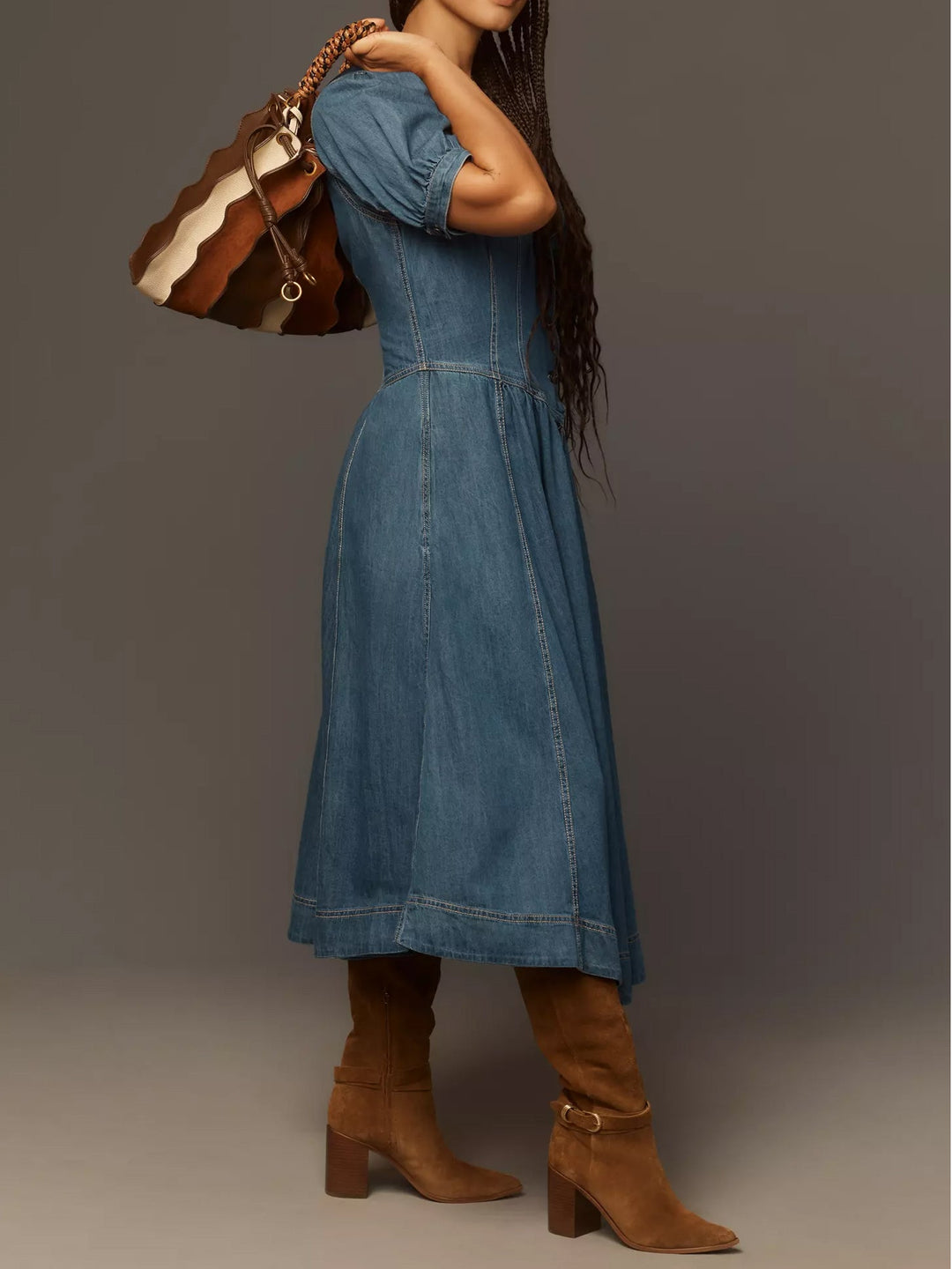 Perrus Jeans Midi Dress