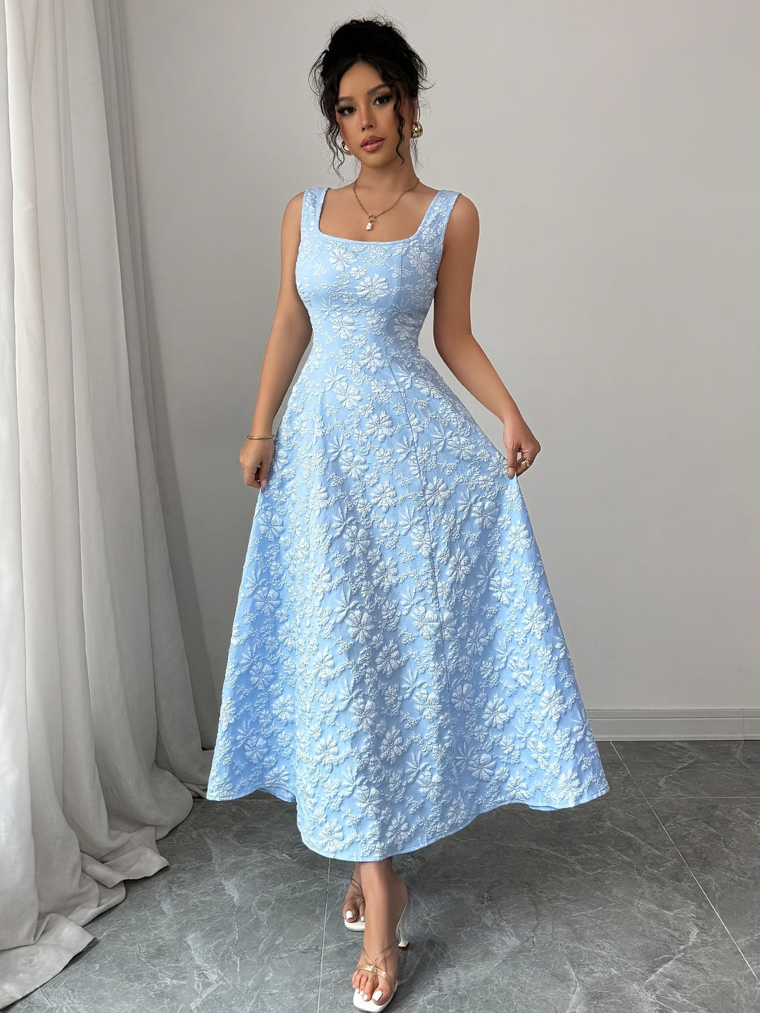 Elowen Bloom Square-Neck Dress (Almost sold out)