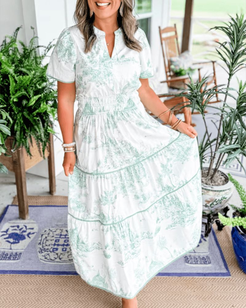 NIDOLI - PRINTED MAXI DRESS