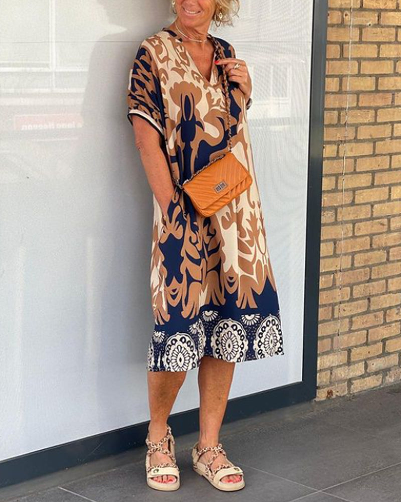 "Luxurious" Elegant V-Neck Dress