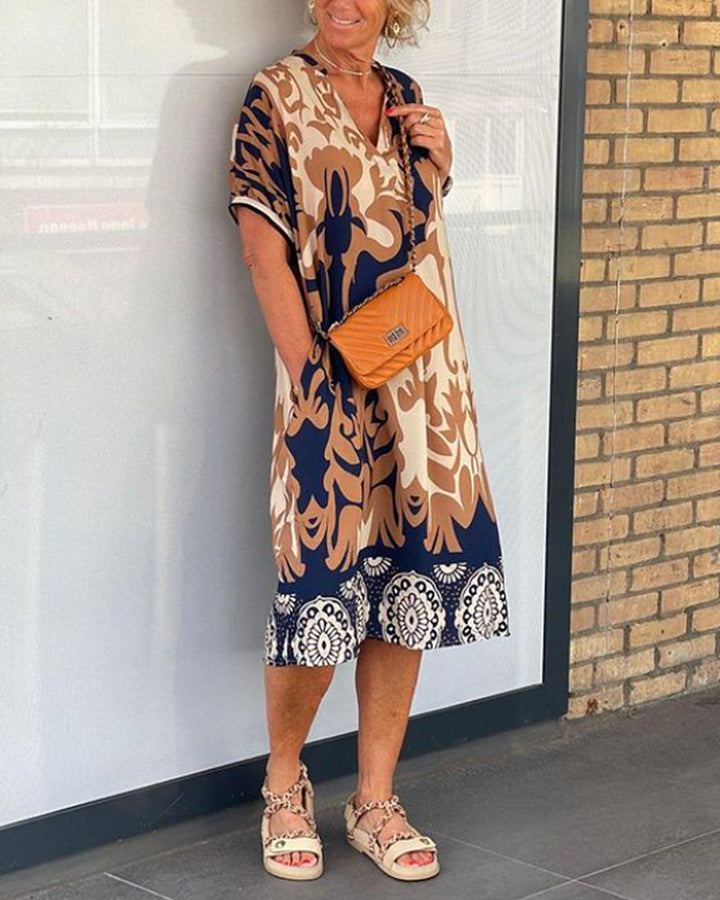 "Luxurious" Elegant V-Neck Dress