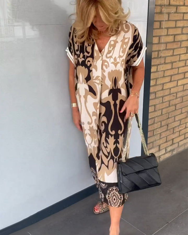 "Luxurious" Elegant V-Neck Dress