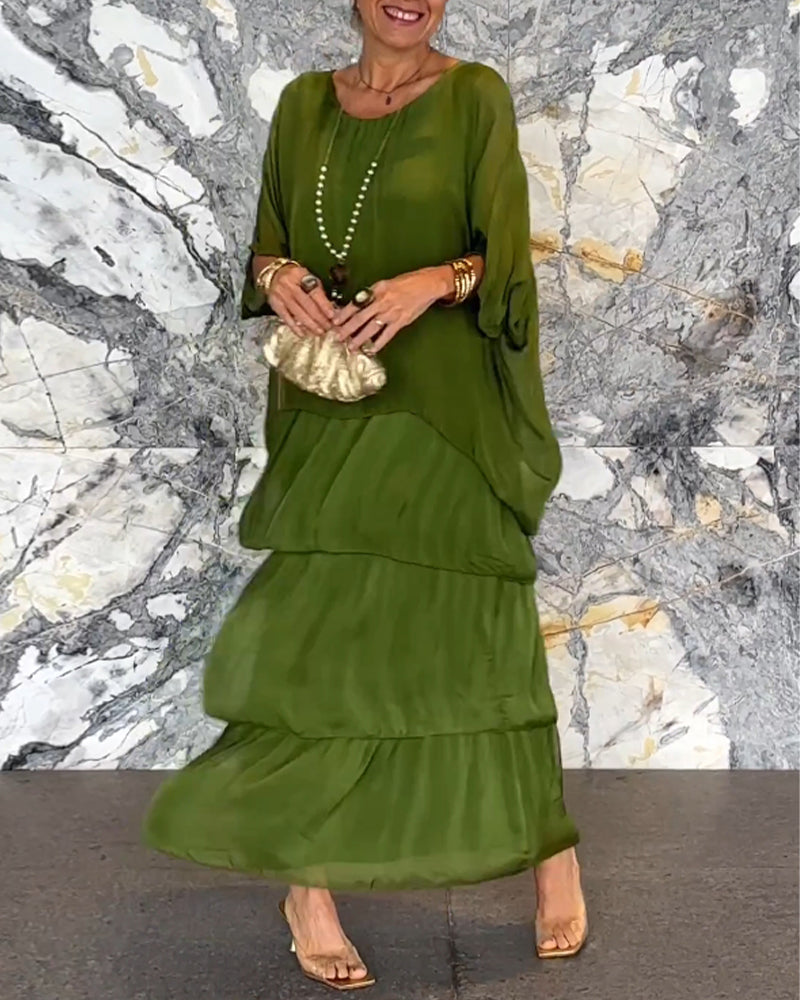 Morgan™ | Layered Green Maxi Dress