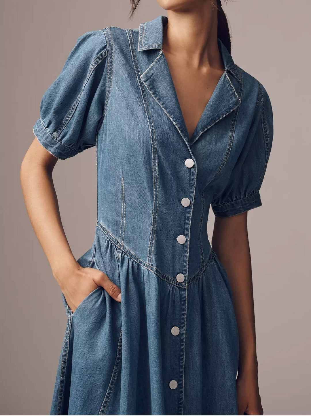 Perrus Jeans Midi Dress