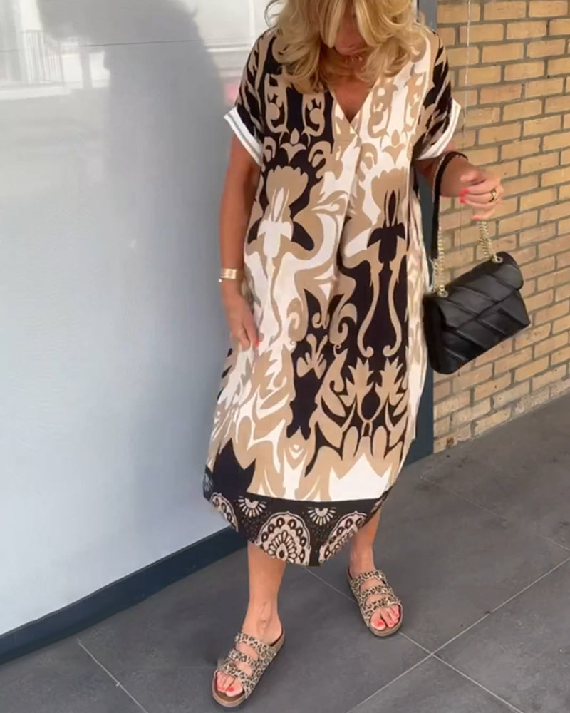 "Luxurious" Elegant V-Neck Dress