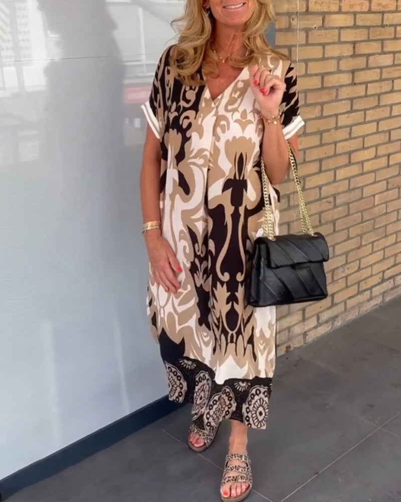 "Luxurious" Elegant V-Neck Dress