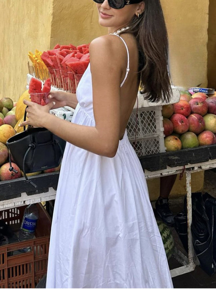 Jolina - Casual Backless Maxi Dress