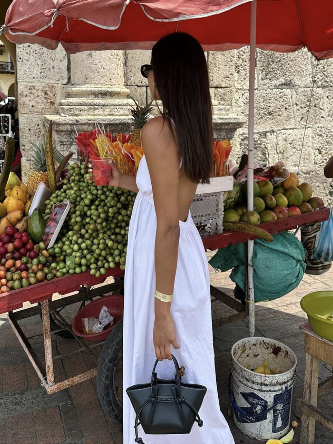Jolina - Casual Backless Maxi Dress