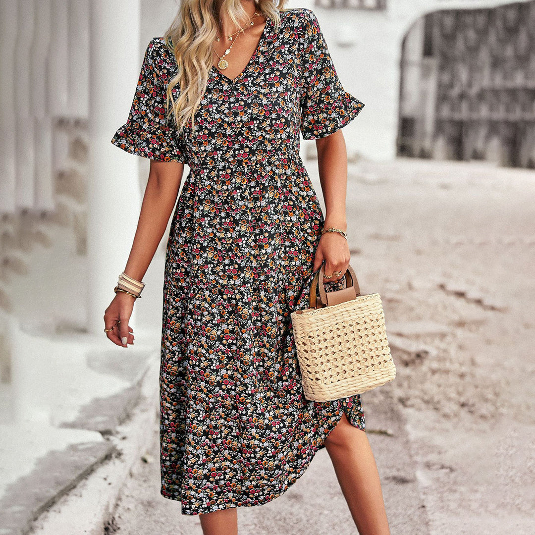 Emery Floral Summer Midi Dress