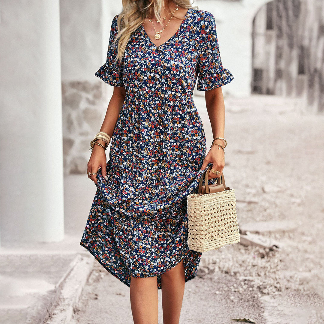 Emery Floral Summer Midi Dress