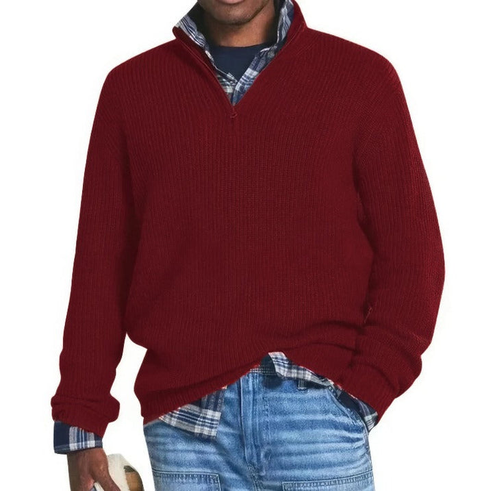 Finn™ | Zip Collar Knit Sweater