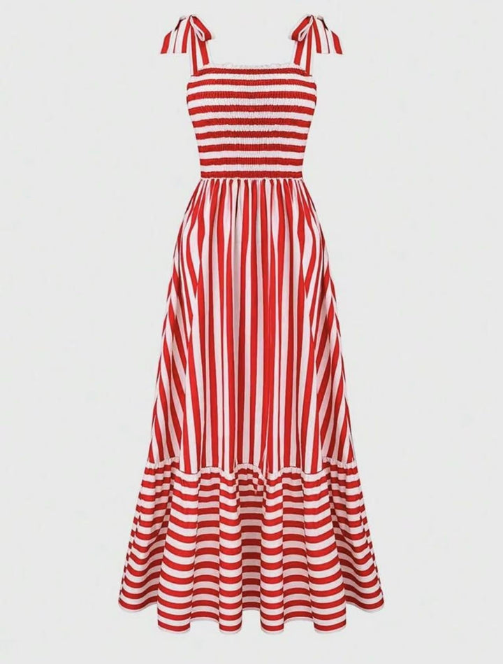 Valentina Fashionable Striped Dress