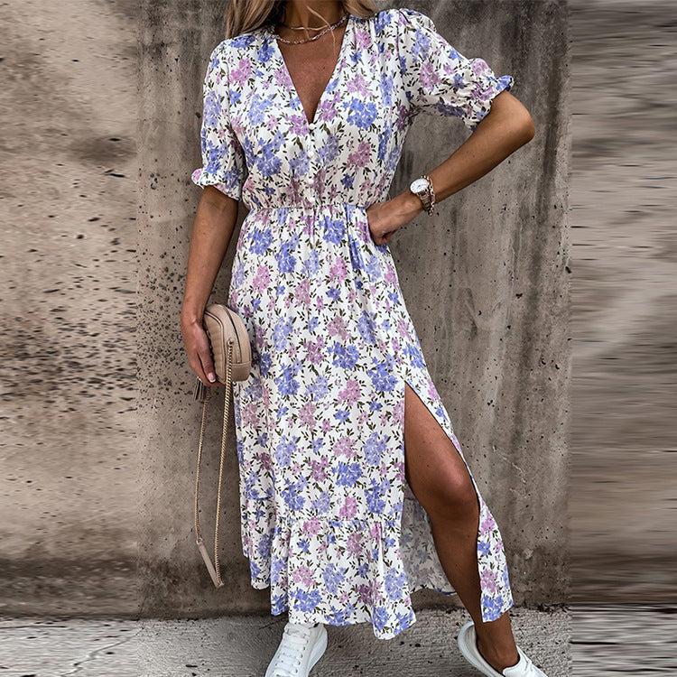 Naila - Elegant Floral Dress