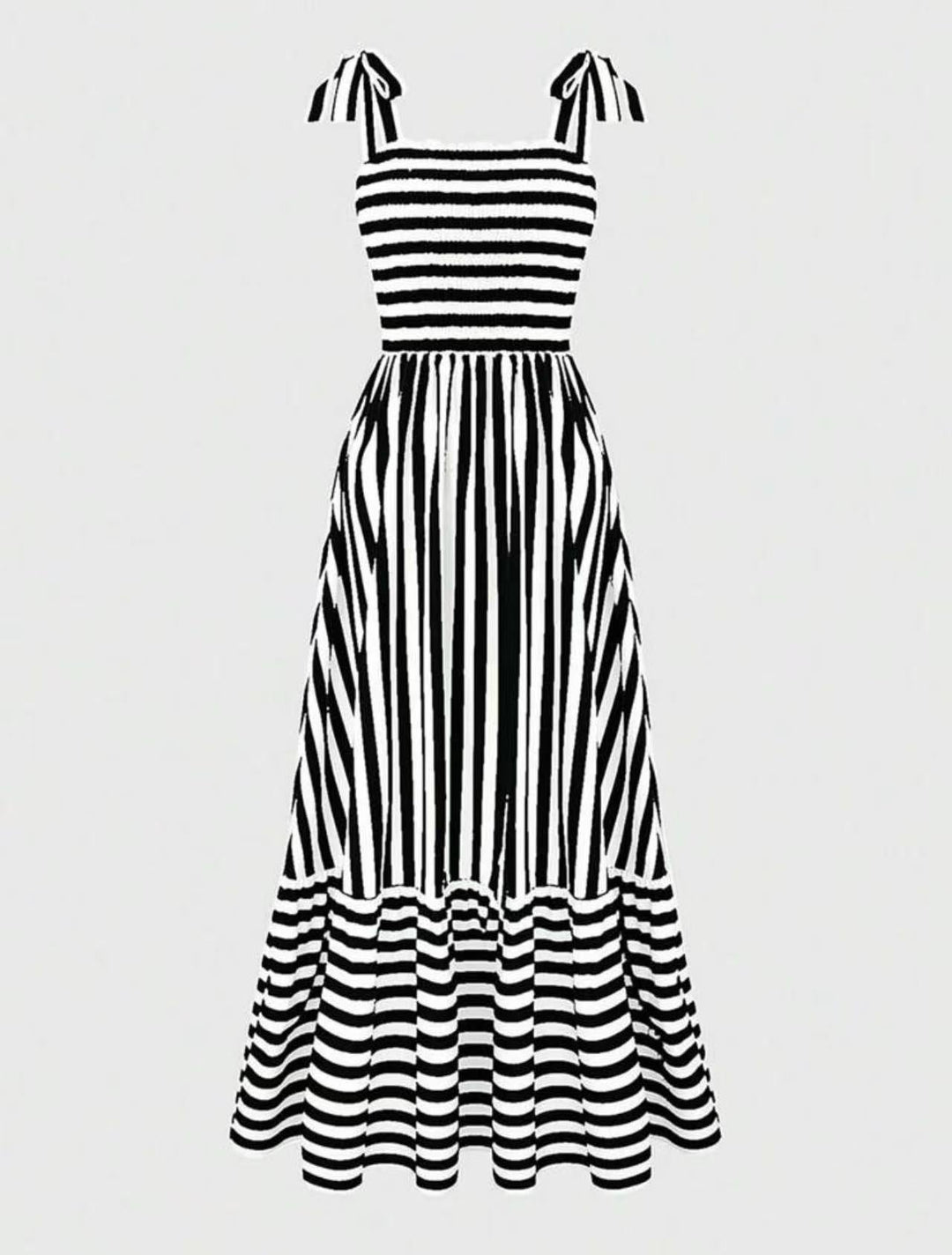 Valentina Fashionable Striped Dress