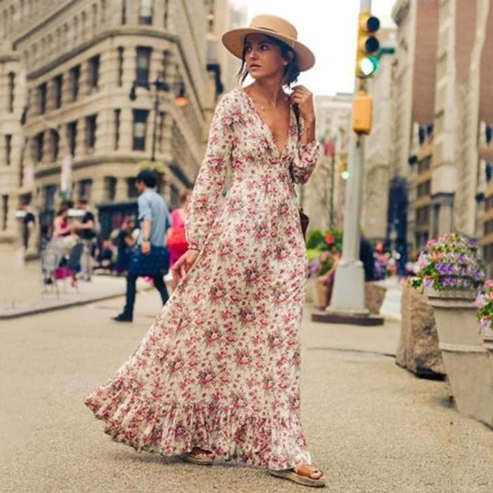 Maris | Floral Print Maxi Dress