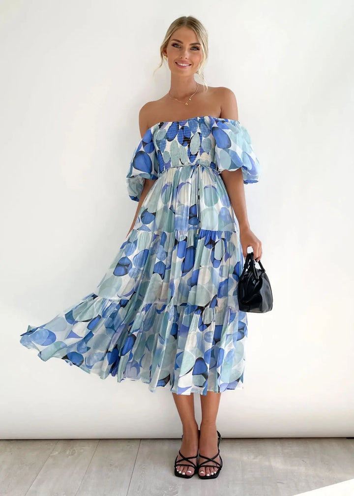 Celeste Off-Shoulder Maxi Dress (Almost sold out)