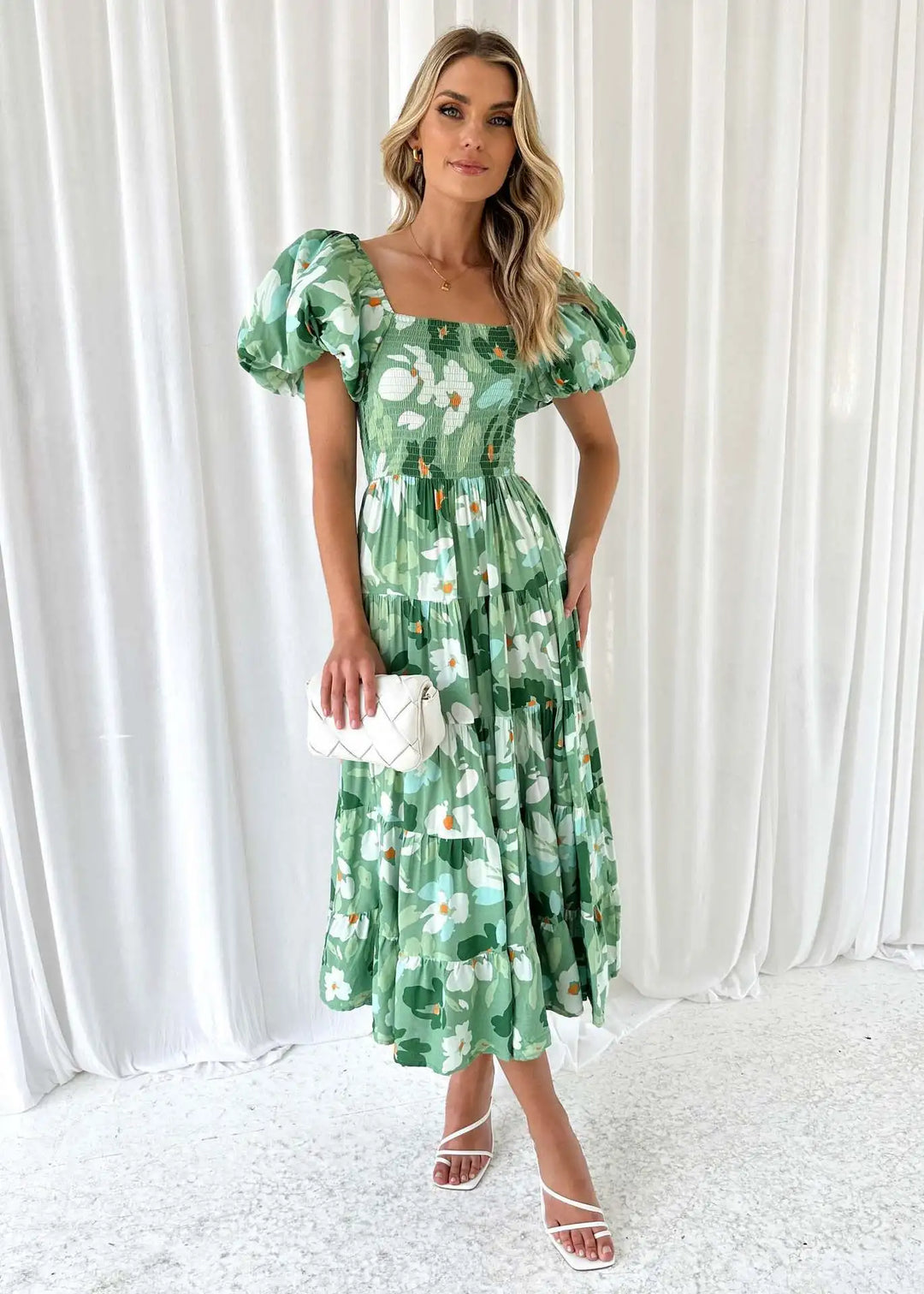 Celeste Off-Shoulder Maxi Dress (Almost sold out)