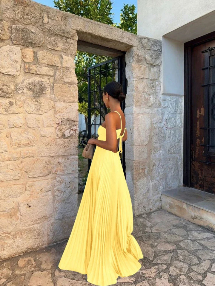 Nina | Stylish Pleated Maxi Dress