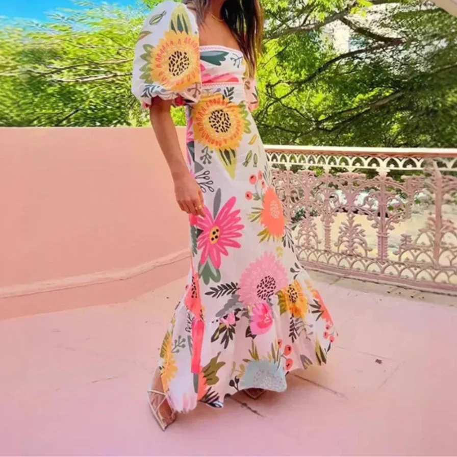 Elara Pleated Maxi Dress