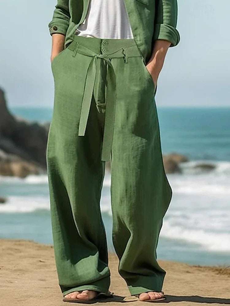 Miran - Coastal Linen Trousers