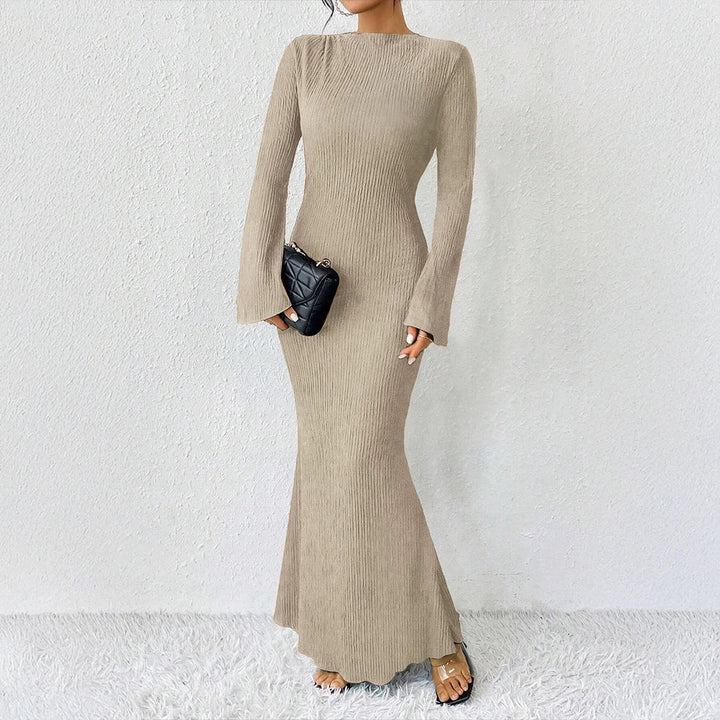 Celeste | Off-Shoulder Long Sleeve Maxi Dress