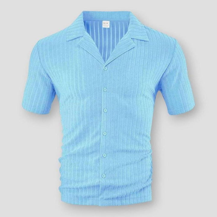 Saint Morris Casper Knitted Ribbed Shirt