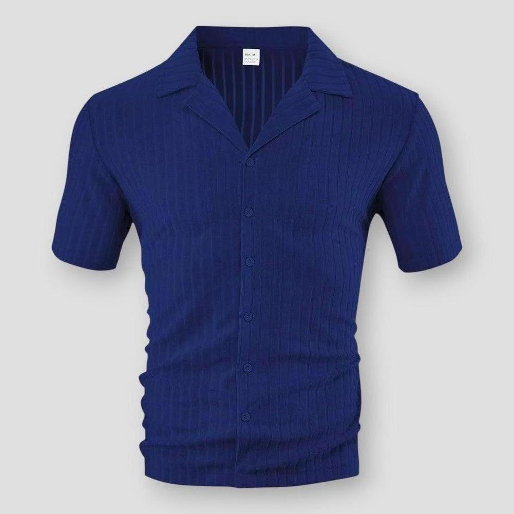 Saint Morris Casper Knitted Ribbed Shirt