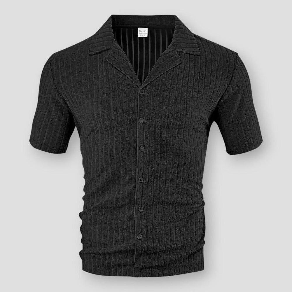 Saint Morris Casper Knitted Ribbed Shirt