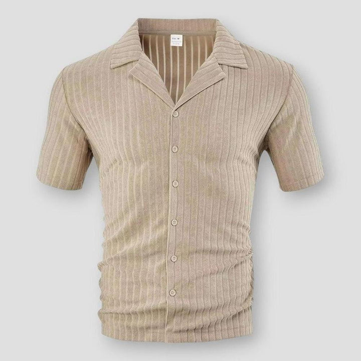 Saint Morris Casper Knitted Ribbed Shirt