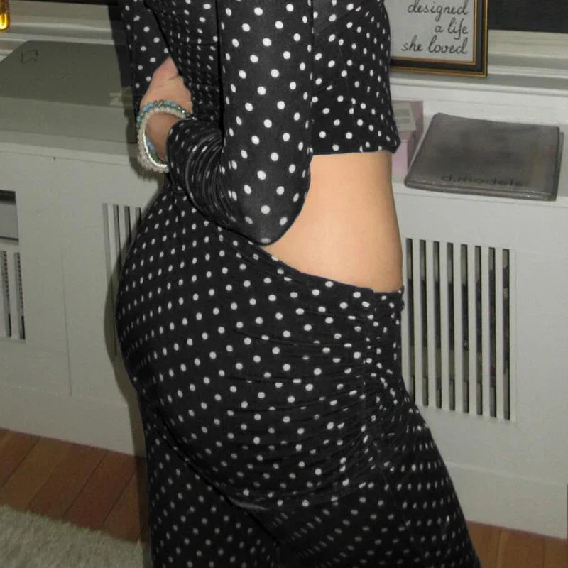 Elara Polka Dot Print Set