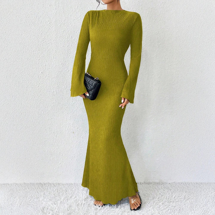 Celeste | Off-Shoulder Long Sleeve Maxi Dress