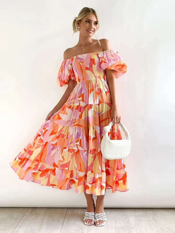 Celeste Off-Shoulder Maxi Dress (Almost sold out)