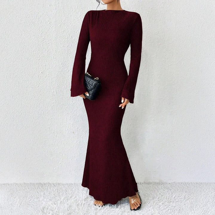 Celeste | Off-Shoulder Long Sleeve Maxi Dress