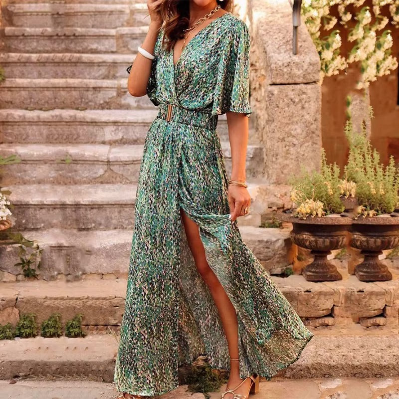 Sabrina Long Boho Style Summer Dress