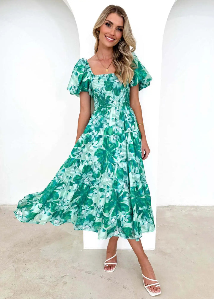Celeste Off-Shoulder Maxi Dress (Almost sold out)