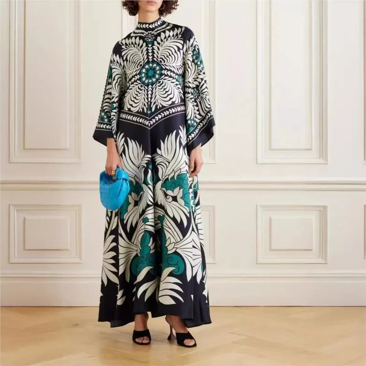 Sculpted Elegance™ Floral Maxi Dress