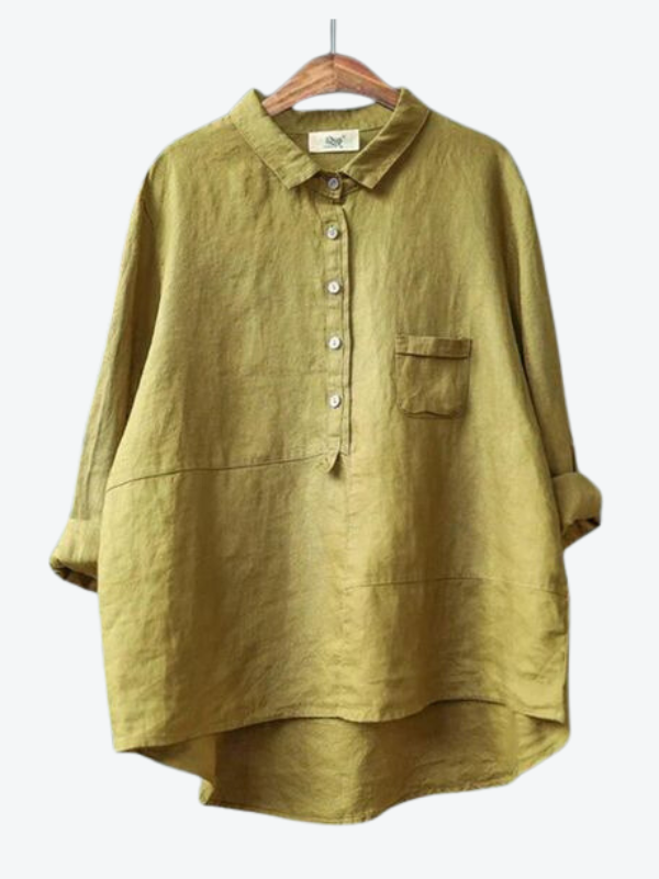 RHEA | WOMEN'S LINEN LONG SLEEVE SHIRT