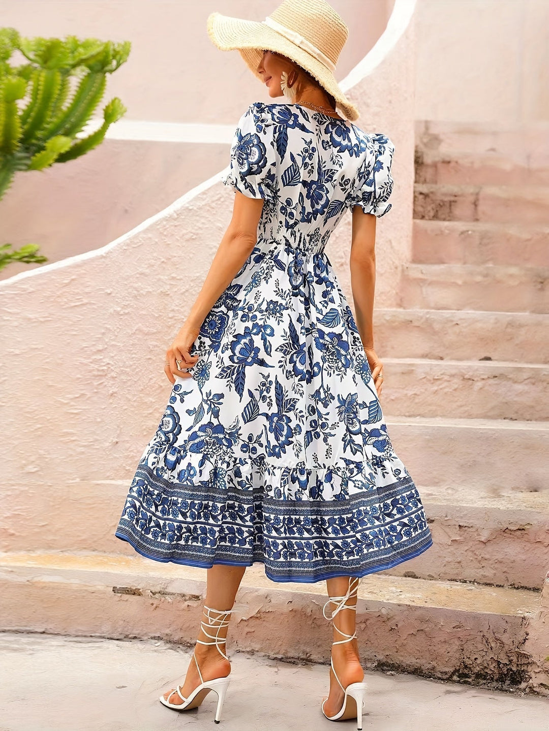 Avalee - Floral Print A-Line Dress