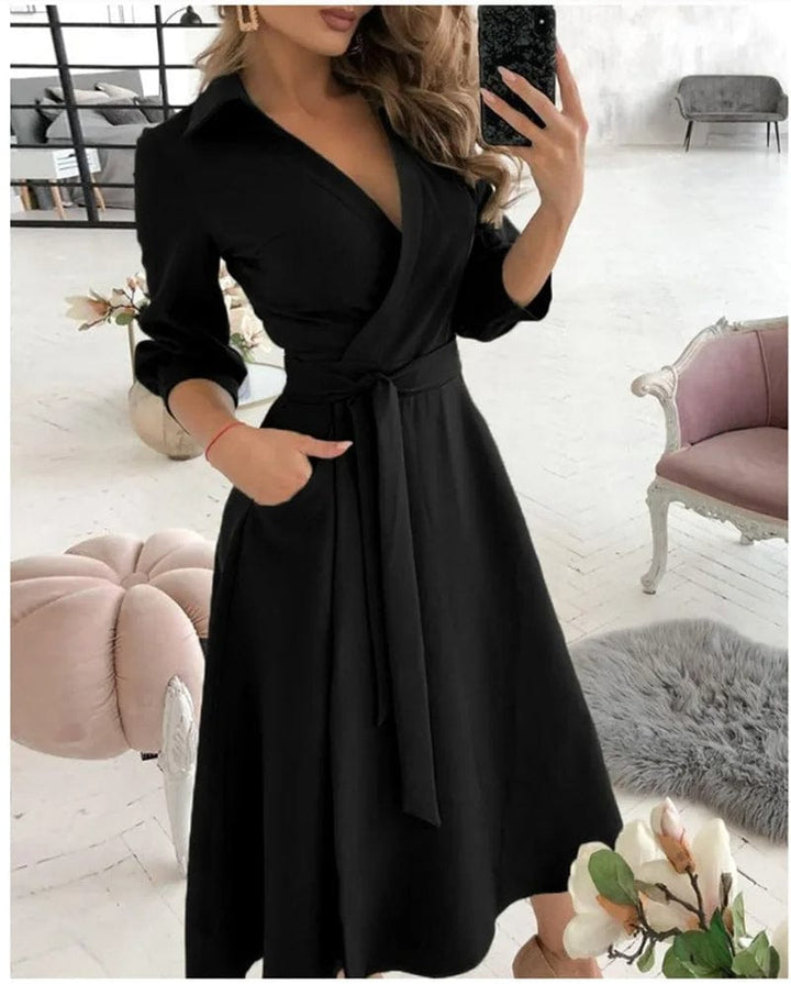 Lucy - Elegant Midi Dress - for Women