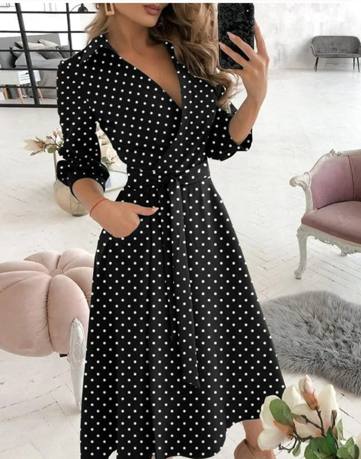 Lucy - Elegant Midi Dress - for Women