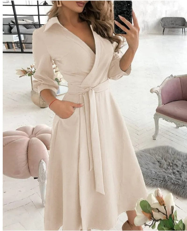 Lucy - Elegant Midi Dress - for Women